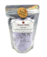 Lavender Bath Salts Lavender Flower Epsom salt bath soak gift for her Bo... - $8.03