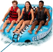 SereneLife SLTOWBL30 Inflatable Towable Tube for Boating - Blue (Used) - $2,252.39 MXN