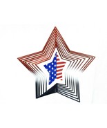 4th of July Hanging 3D Star Spinner, Patriotic Americana Porch Home Deco... - €8,46 EUR