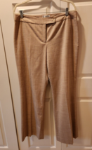 Pendleton Womens Sz 14 Dress Pants Slacks Fully Lined Tan Beige Wool/Spandex USA - £21.80 GBP