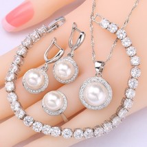 Rl jewelry sets for women earrings rings necklace pendant zircon bracelet birthday gift thumb200