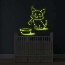 ( 71&quot; x 71&quot; ) Glowing Vinyl Wall Decal Quote Cast All Your Cares on Him / Glow i - £226.85 GBP