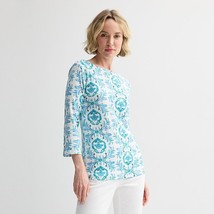 Petite Croft &amp; Barrow® Boatneck Top, Women&#39;s, Size: XL Petite, Blue Vibr... - $14.99