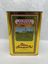**EMPTY TIN* La Bella Romana Olive Pomace Oil Italy Tin 6&quot; X 5&quot; X 8&quot;  - $62.82 CAD