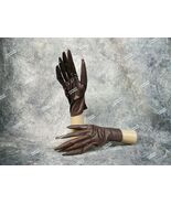 Brown Long Fingered Scarecrow Gloves Creepy Farm Slasher Wicked Hag Hobo... - $253.33 MXN