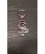 Disney Mickey Mouse Letter S Metal Pewter Keychain Mickey Mouse Looking Up - $15.74