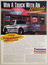 1993 Print Ad Purolator Radical Ford Ranger Pickup Truck Contest - £8.84 GBP