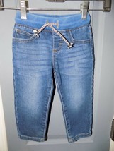 Wrangler Adjustable Tie Waist Slim Straight Jeans Size 2T Toddlers EUC - $18.25