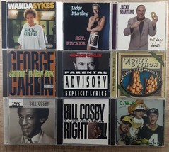 Comedy CD lot x 9 Wanda Sykes George Carlin Jackie Martling Bill Cosby Cheesehea - £13.23 GBP