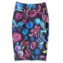 TED BAKER London Dabah Pencil skirt women size 2 US Small 4-6 Dark Floral Print - £49.56 GBP