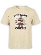 FANTUCCI Robot Collection | Robots Need Coffee T-Shirt - £17.29 GBP+
