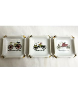 3 Japan Royal Crown China Porcelain Vintage Cars Ashtrays Duryea Ford Ol... - £23.68 GBP