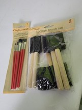 Lot Of 10 Various Art Brushes Sponge Crafters Painting - £15.49 GBP