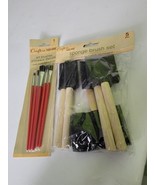 Lot Of 10 Various Art Brushes Sponge Crafters Painting - £15.52 GBP