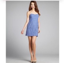 Free People Strapless Periwinkle Lace Mini Dress Size 8 - £27.24 GBP