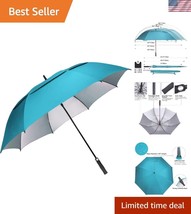 Extra Large Golf Umbrella: 54/62/68 Inch Automatic Open with UPF 50+ Pro... - €32,79 EUR