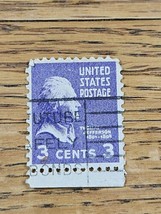 US Stamp Thomas Jefferson 3c Used Violet - £0.73 GBP