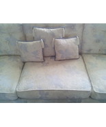 Pillows Cushions Set of 3 Blue Throw Sofa Couch Brocade-y097 - $25.00