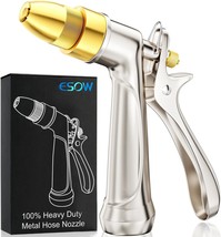 Esow Garden Hose Nozzle, 100% Heavy Duty Metal Spray Gun With Full Brass... - $36.95