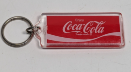 Vintage Coca-Cola HMP Plastic/Lucite Key Ring Keychain - £11.59 GBP