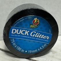 Glitter Duck Brand Duct Tape Black .75 Inches Wide x 180in Long- - $6.92