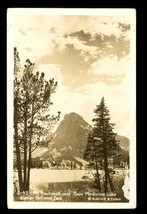 Vintage Photo Postcard RPPC Mt Rockwell Two Medicine Lake Glacier Nation... - $18.80
