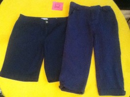 Girls-Size 12-Lot of 2-George capri -Old Navy blue shorts/uniform for school - £15.94 GBP