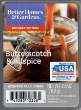 Butterscotch Allspice Better Homes and Gardens Scented Wax Cubes Tarts C... - £3.19 GBP
