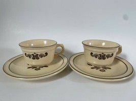 Pfaltzgraff Vintage Cups Saucers Plates Tea Coffee Lot of 2 Made in USA Genuine - £17.04 GBP