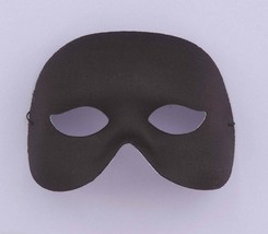 Black COCKTAIL1/2 Mask Eye Mask Face Mask Halloween Costume Masquerade Accessory - £4.67 GBP