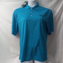 Nike Golf Men Polo Dri Fit Short Sleeve Shirt Color Blue Size M - NWT Summer - £23.83 GBP