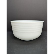 Vintage Pyrex 2 White Milk Glass Ribbed Mixing Bowl 4.75&quot; x 9&quot; - £11.60 GBP