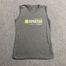 Spartan Stadion Tank Top Women&#39;s Large Gray Craft Pullover Polyester Ble... - $16.73 CAD
