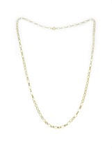 Oval Rolo Link Chain Necklace 9k Gold Filled 4mm Wide 24.5&quot; Long - £255.79 GBP