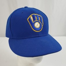 New Era 59Fifty MLB Milwaukee Brewers Alt On-Field Fitted Hat Cap 7 1/8 ... - £21.25 GBP