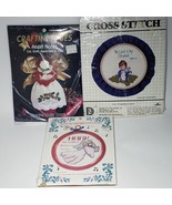Lot of 3 Religious Counted Cross Stitch Kits Angel Bible My Shepard Seal... - £10.17 GBP