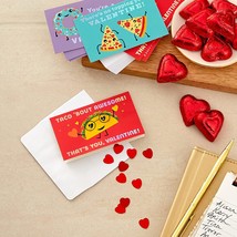 Kids Mini Valentines Day Cards Assortment, 18 Classroom Cards with Envelopes (Ta - £15.02 GBP