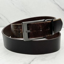 Brown Genuine Leather Belt Size 36 Mens Made in India - £13.41 GBP