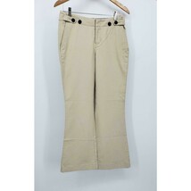 Bob Timberlake Pants Women&#39;s Size 2 Pockets Khaki Tan Cotton Wide Leg - $241.80 MXN