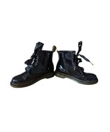 Girls Kids Doc Dr. Martens Black Patent Leather Boots 1460J UK 2 / US 3 - $24.75 CAD