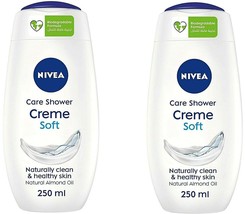 2 Nivea Pure Care Shower Cream With Almond Oil 2 X 250 ml { Free Shipping } - £32.67 GBP