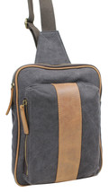 Vagarant Traveler Cotton Canvas Chest Pack Travel Bag CK91.Grey - £25.84 GBP