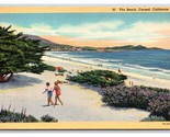 Along the Coastline of Carmel California CA UNP Linen Postcard V24 - £2.33 GBP
