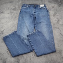 Wrangler Pants Womens 33 Blue Denim High Rise Skinny Leg Distressed Casual Jeans - £17.76 GBP