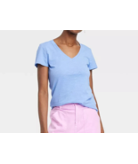 UNIVERSAL THREAD Women’s V-Neck T-Shirt (Size M / 8-10) &quot;ALLURE BLUE &quot; ~... - £6.01 GBP