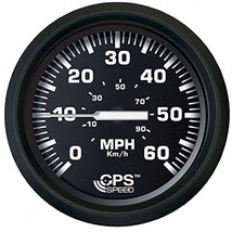 Faria Euro Black 4&quot; Speedometer 60MPH (GPS) [32816] - £103.26 GBP