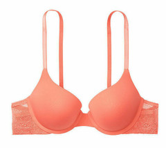 38D 38DD Papaya w Lace Wing ExtremeLift Victorias Secret Full Coverage P... - £31.59 GBP