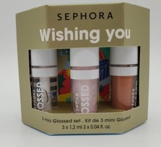 Sephora Mini Wishing You Glossed Lip Gloss Set - 3 Mini Glosses - £14.20 GBP