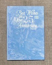 Vintage Three Panel Forest Woods 25th Anniversary Greeting Card - $3.76