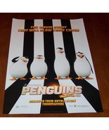  The PENGUINS of MADAGASCAR Movie Premiere PROMO POSTER NEW - $19.80